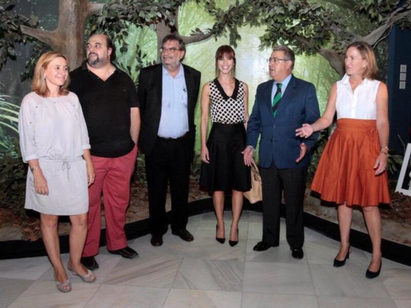Maribel Verdú, en Sevilla  madrina de la exposición "Viaje al cine español. 27 años de los premios Goya (1987-2013)"