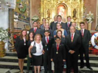 Huelva.Cincuentenario de la Proclamación de Patrona, la Virgen de la cinta por Bula Pontifica.