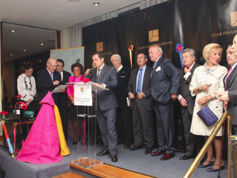 Javier Castaño y su cuadrilla, protagonistas de la XII Edición de los Premios Taurinos del Club Financiero Génova