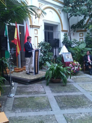 Pregón de la Semana Santa de Sevilla en el Colegio Santa Ana.