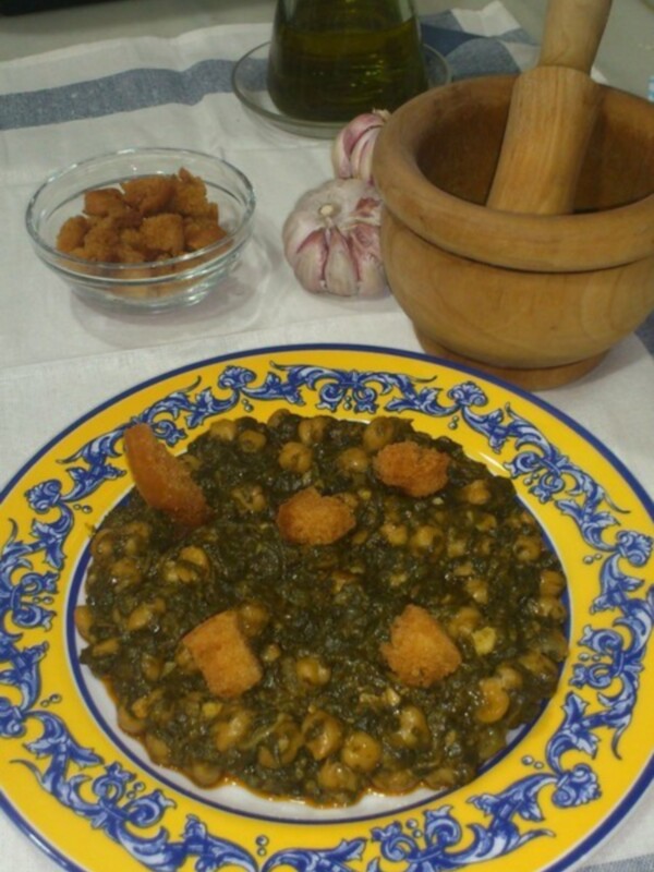 Espinacas con garbanzos