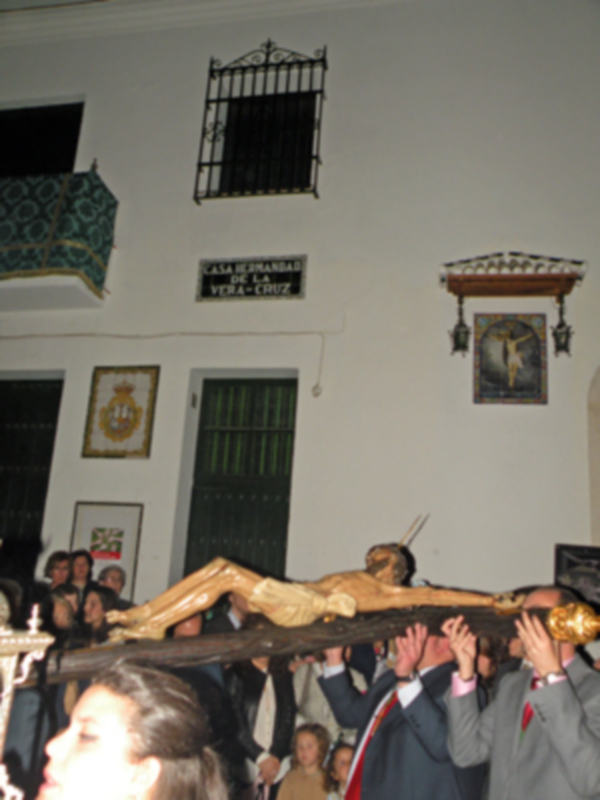 Provincia.Viacrucis Piadoso con el Stmo. Cristo de la Vera-cruz en Alcalá del Río.
