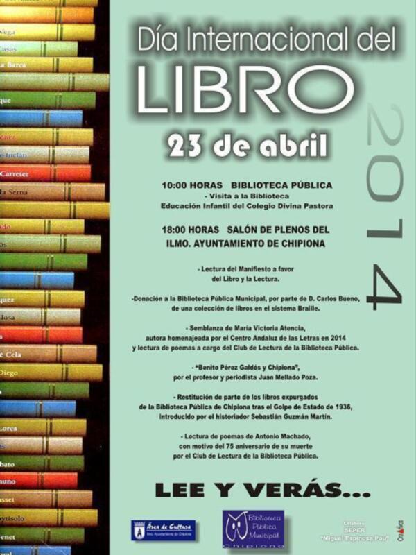 Chipiona conmemora el Día Internacional del Libro con actividades culturales durante toda la jornada