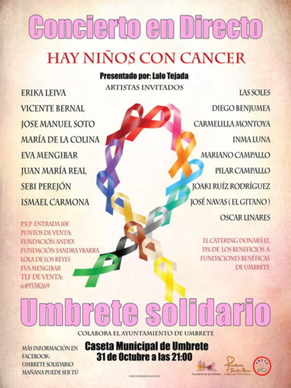 El 31 de Octubre "Umbrete Solidario" organizado por Eva Mengíbar
