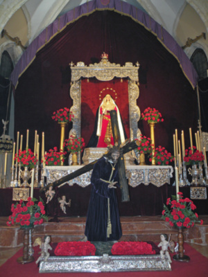 Provincia de Sevilla. Solemne Besapies a Jesús Nazareno de la localidad sevillana de Alcalá del Río 