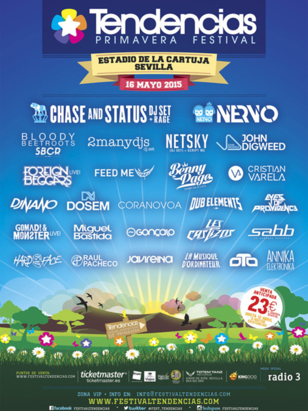 El Festival Tendencias Primavera se celebra el 16 de Mayo en el Estadio de la Cartuja