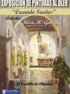 La exposición Creando Sueños de Rosa María González Sierra abrirá el mes de julio en el Castillo.(Chipiona) 