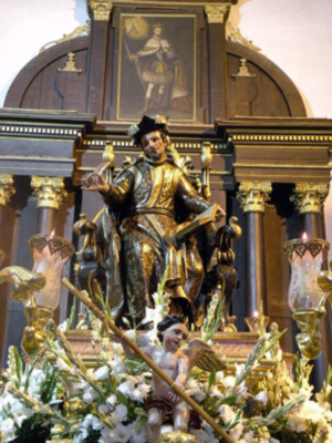 Sevilla.El Patrón de la villa de Alcalá del Río procesionó en rosario de la aurora.