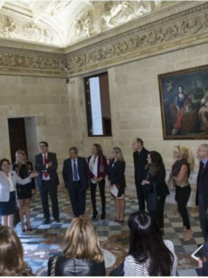 Visita institucional de abogados y jueces italianos al Colegio de Sevilla