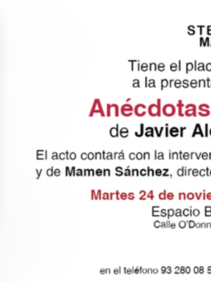 Pesentación del libro Anécdotas del corazón del periodista Javier Osborne