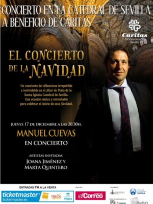 Manuel Cuevas dará el Concierto de Navidad de El Correo de Andalucia en la Catedral el día 17