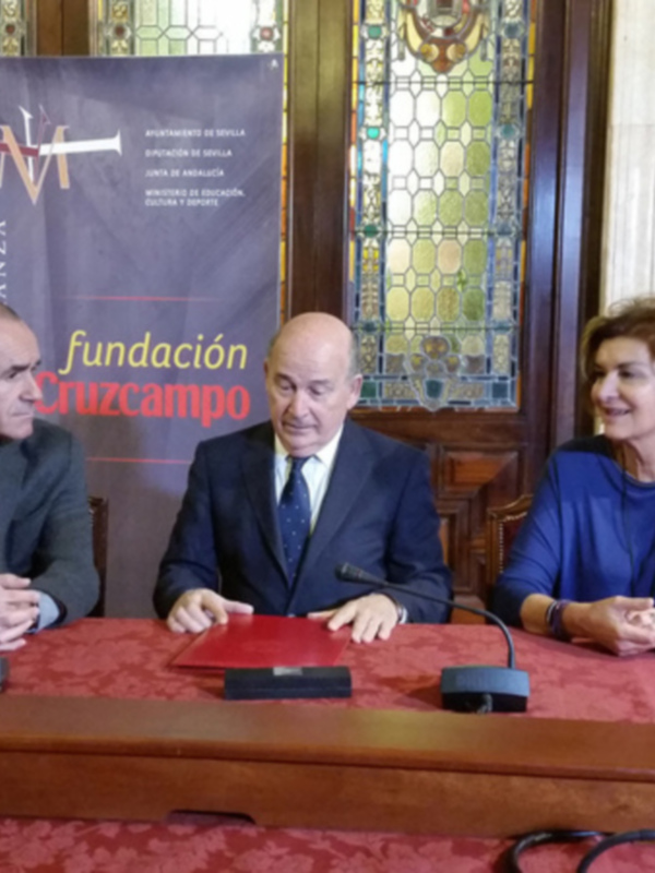 FIRMA CONVENIO FUNDACIÓN CRUZCAMPO - TEATRO DE LA MAESTRANZA