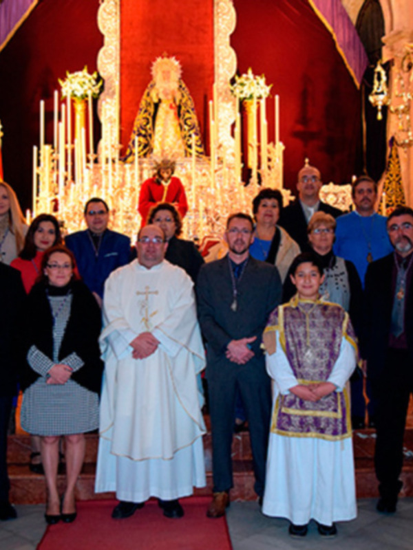 Provincia de Sevilla.  Reelegido como Hermano Mayor de la Hermandad de Jesús Nazareno de Alcalá del Río Vicente Delgado Romero.