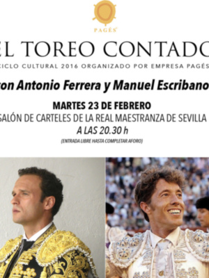 Ferrera y Escribano repasarán sus faenas a los victorinos