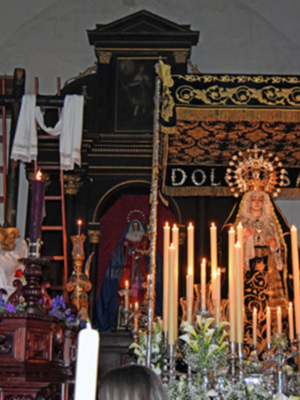 Procesión Extraordinaria de la Hermandad de la Soledad de Alcalá del Río por el año Jubilar de la Misericordia.
