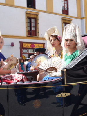 XXXI Exhibición de Enganches, en la apertura de la Feria de Abril.