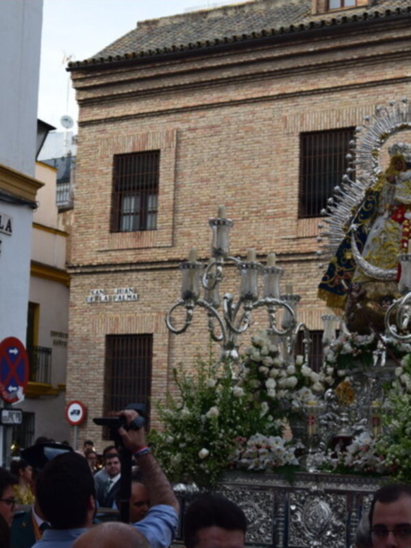 La patrona de Adujar en su traslado a la Catedral.