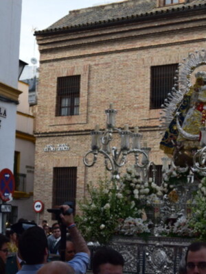 La patrona de Adujar en su traslado a la Catedral.