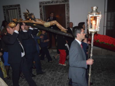La Hermandad de la Vera-cruz de Alcalá del Río procesionó con sus titulares 