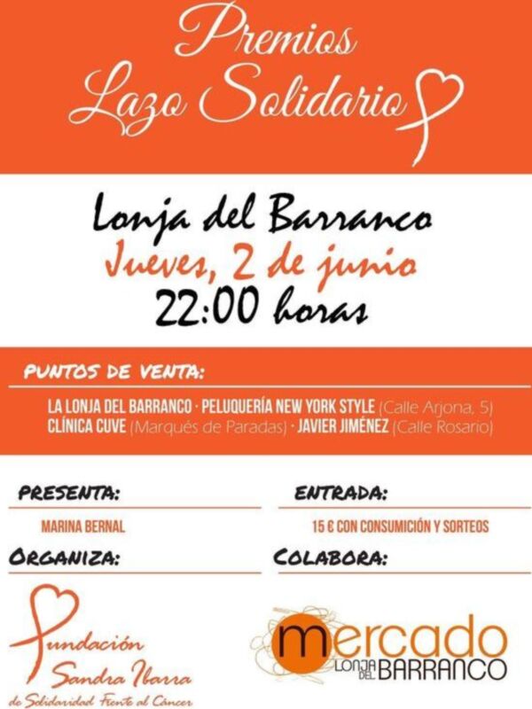 La Fundación Sandra Ibarra entrega sus premios "Lazo Solidario" en Sevilla el Jueves 2