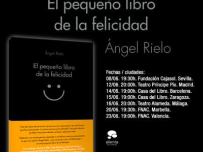El actor Ángel Rielo presenta 'El pequeño libro de la felicidad' en Sevilla, Málaga y Marbella