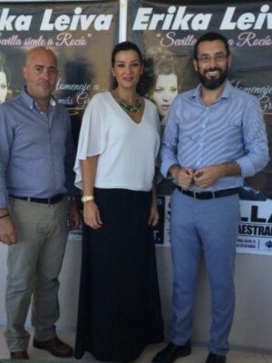 Erika Leiva presenta en La Línea el homenaje que rendirá  a Rocío Jurado, en el sevillano Teatro de la Maestranza el próximo 6 de septiembre