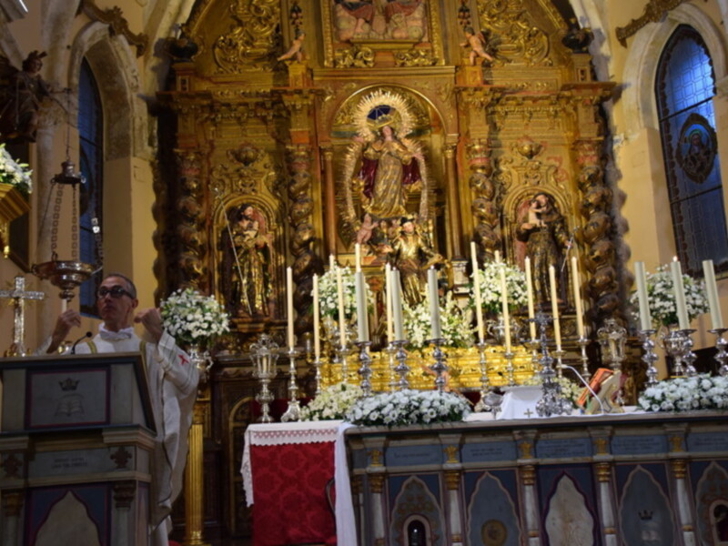 Alcalá del Río celebra los cultos de Novena a su Patrón San Gregorio de Osset.