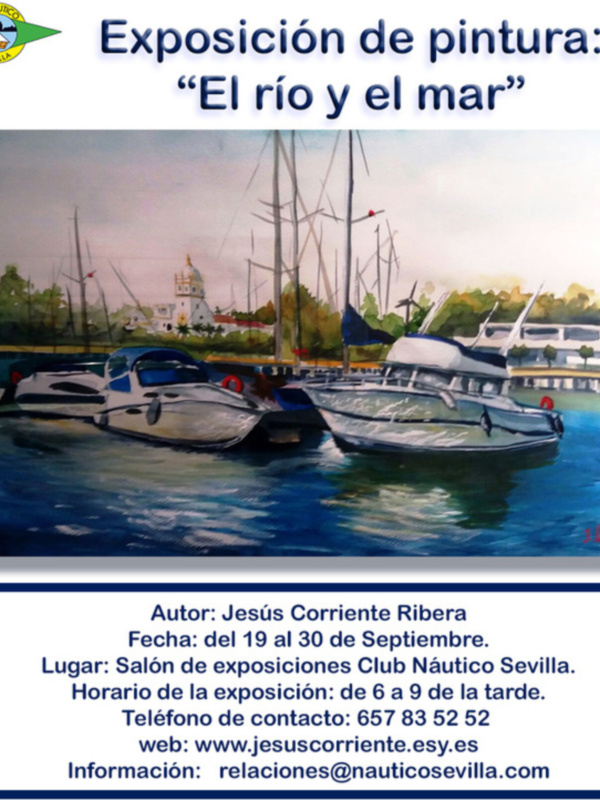 Exposición de pintura 'El río y el mar' en el Club Náutico