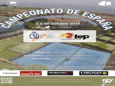 La selecciones andaluzas absolutas de pádel, definidas