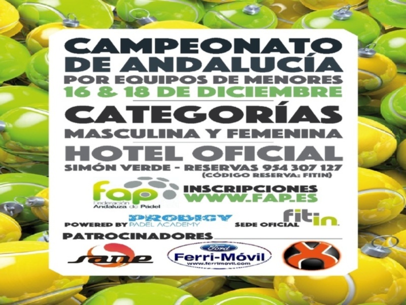 Campeonato de Andalucía por equipos de Menores de pádel