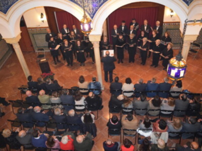 Inauguración del Belén Hebreo del Circulo Mercantil de Sevilla.