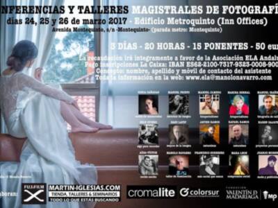 Talleres de Fotografía Solidaria en Sevilla del 24 al 26 de Marzo por profesionales a beneficio de ELA Andalucía