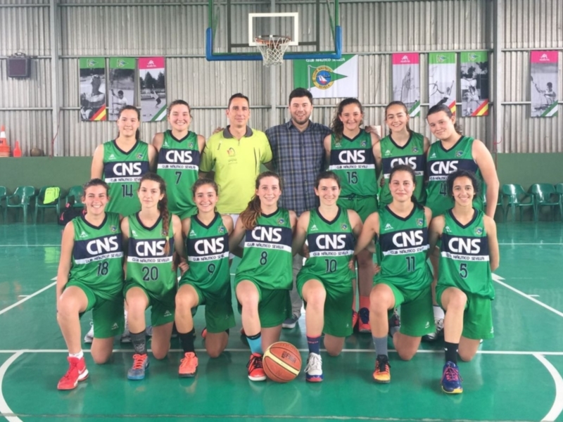 El cadete femenino de baloncesto del Náutico Sevilla, en el Campeonato de Andalucía