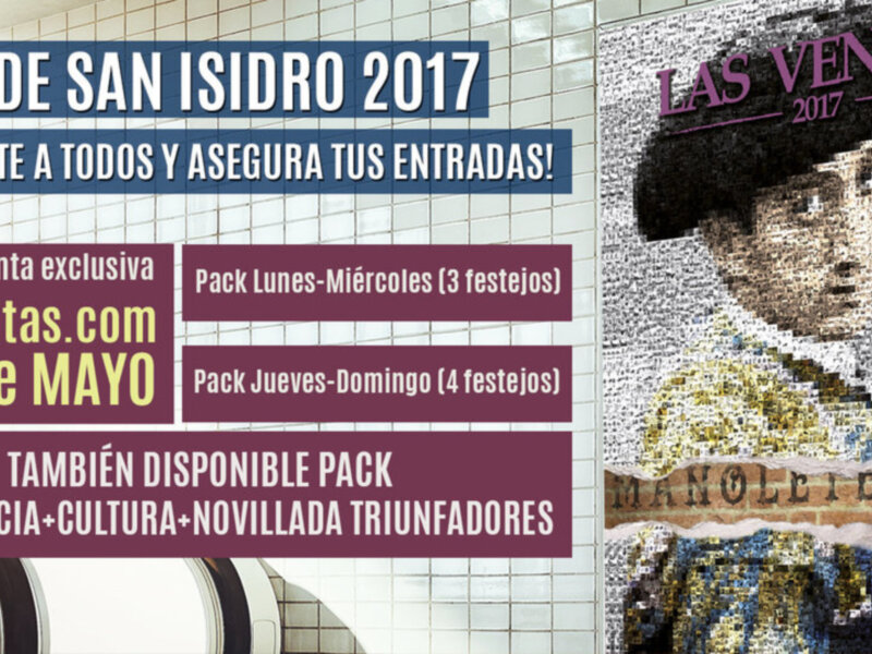 Plaza 1 pone a la venta packs de entradas para San Isidro
