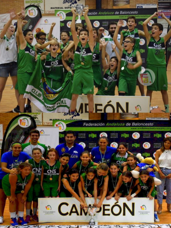 Victoria por partida doble del Club Náutico Sevilla en las fases finales provinciales minibasket