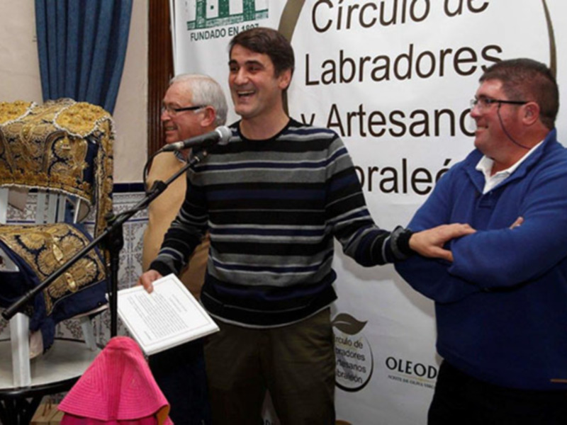 El torero Jesulín de Ubrique ofreció su cara más divertida y simpática en Gibraleón (Huelva)