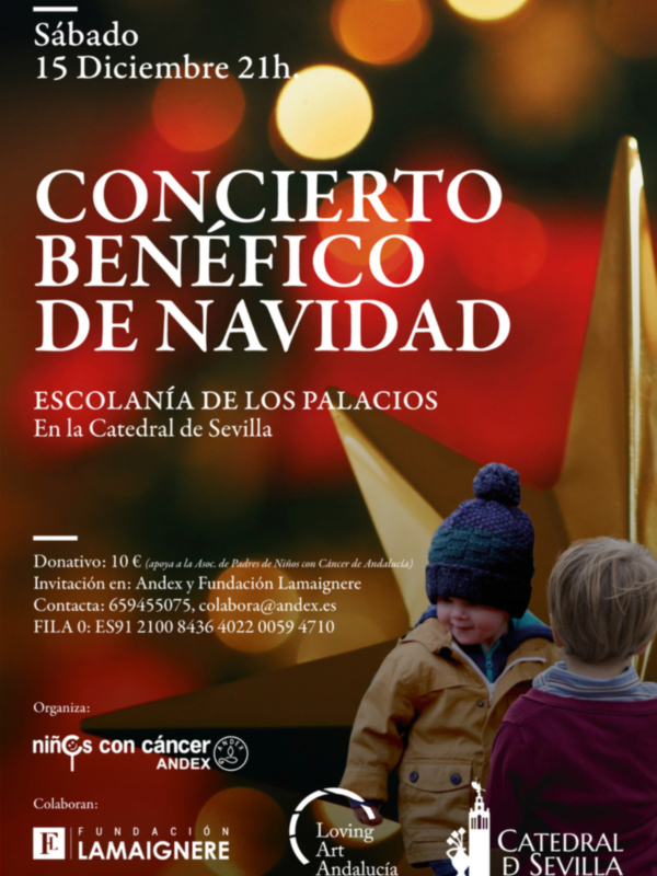 La Escolanía de Los Palacios actúa en la Catedral de Sevilla a beneficio de ANDEX el próximo 15 de Diciembre