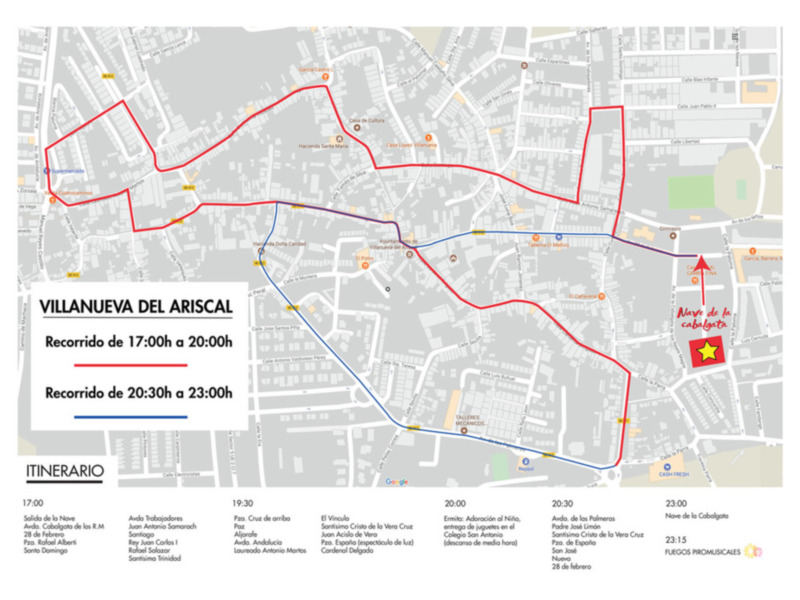 Llega la cabalgata de los Reyes Magos a Villanueva del Ariscal