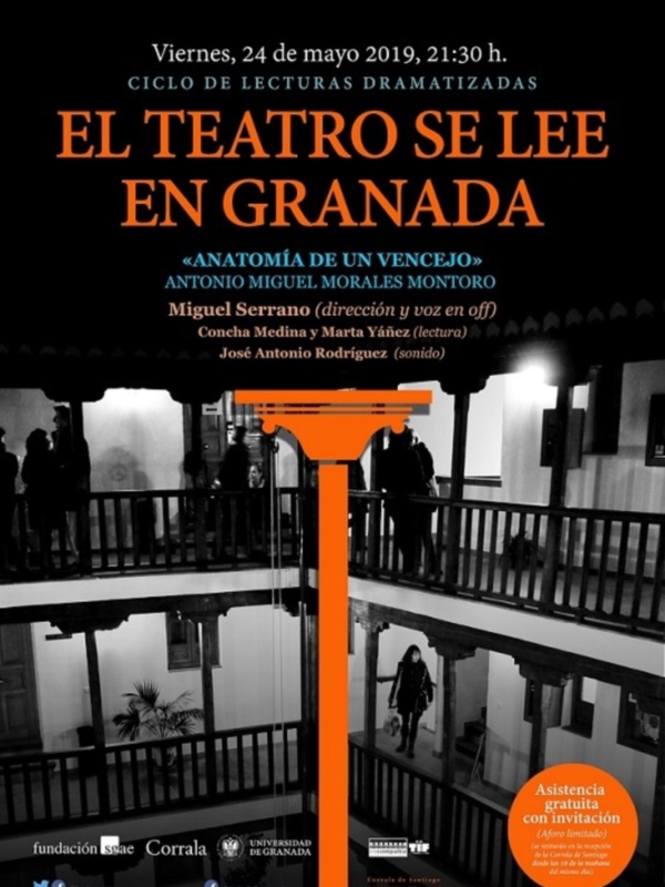 El Ciclo El Teatro se lee en Granada de la Fundación SGAE se inaugura con 'Anatomía de un vencejo'
