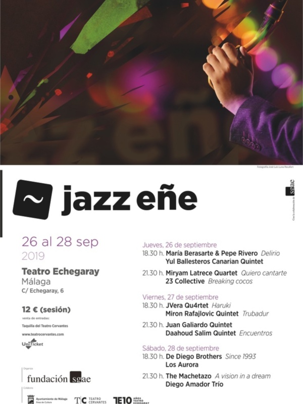 Juan Galiardo Quintet y Diego Amador, seleccionados por Fundación SGAE para ‘JazzEñe 2019’