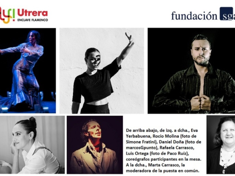 Mesa sobre coreografía con Eva Yerbabuena, Rocío Molina, Daniel Doña, Rafaela Carrasco y Luis Ortega en la Feria del Flamenco de Utrera
