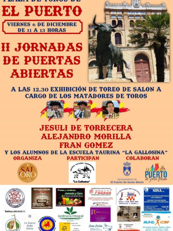 A la jornada de puertas abiertas le acompañara una exhibición de toreo de Salón