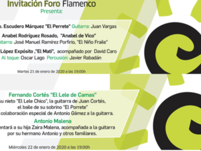 Canal Sur Radio celebra esta semana dos ediciones de su "Foro Flamenco"