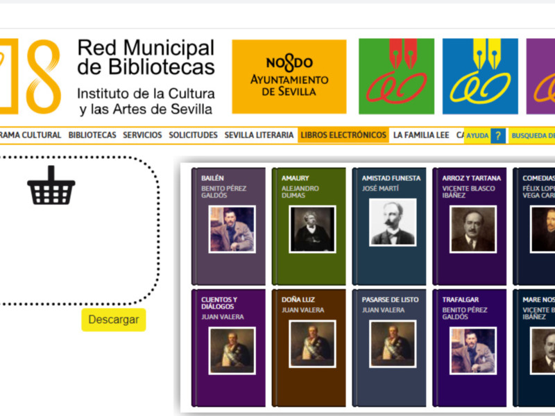 El Ayuntamiento de Sevilla ofrece a la ciudadanía un catálogo de más de 2.700 libros electrónicos a través de la Red Municipal de Bibliotecas