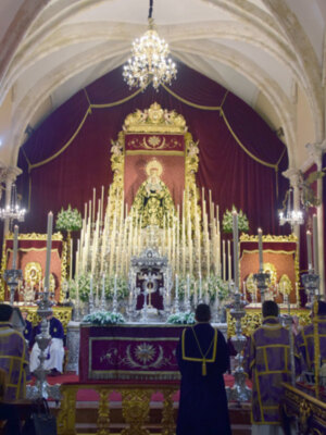Comienza el  Solemne Septenario en Honor a la Virgen  de  los Dolores  en su Soledad Coronada de Alcalá del Río.