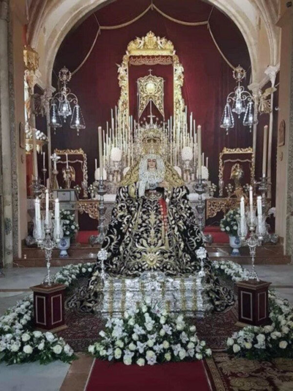 La Virgen de los Dolores estuvo en veneración en la Parroquia Ilipense