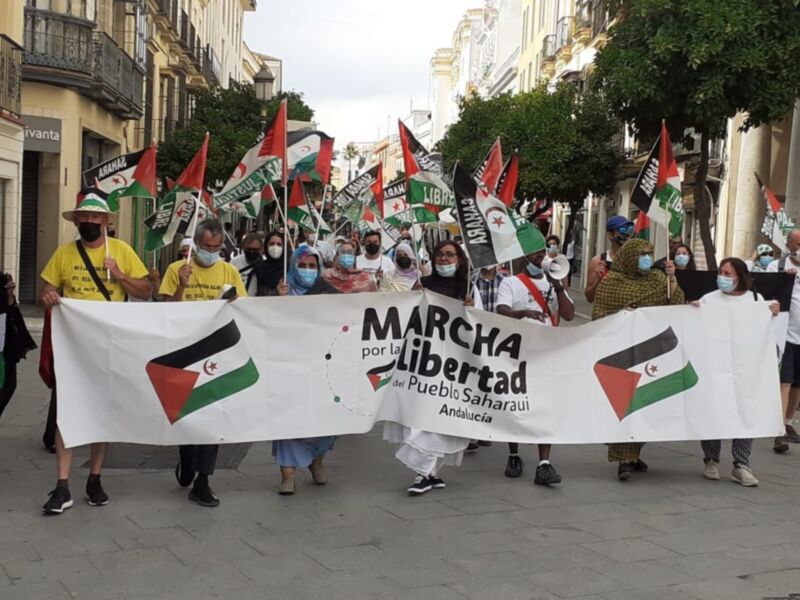 Marcha por la Libertad del Pueblo Saharaui. Etapa 2.  Puerto Real – El Puerto - Rota 21 de mayo