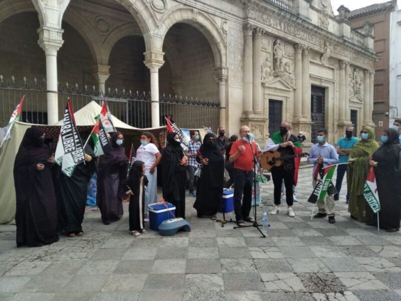 Marcha por la Libertad del Pueblo Saharaui. Etapa 3. Rota-Jerez 22 de mayo.