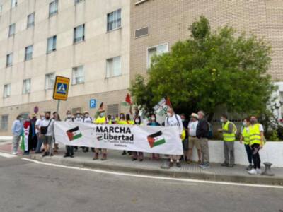 Marcha por la Libertad del Pueblo Saharaui. Etapa 4. Jerez- Trebujena 23 de mayo.