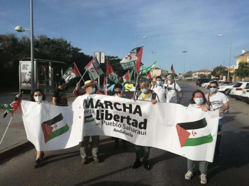 Marcha por la Libertad del Pueblo Saharaui. Etapa 5. Trebujena- Lebrija 24 de Mayo